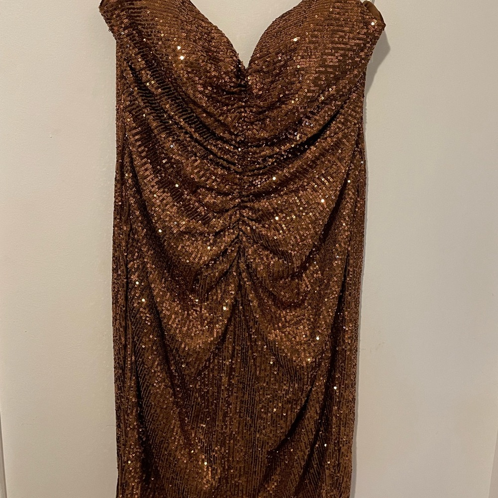 Sequin strap dress plus size